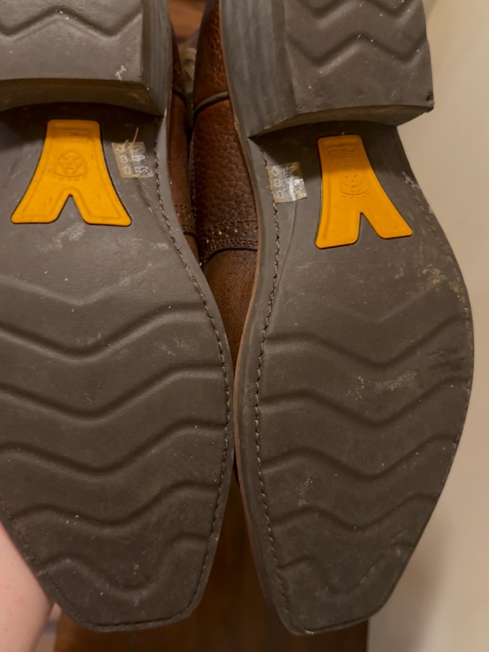 Ariat Men's Brown & Dark Brown Western Cowboy Boots - Picture 3 of 3